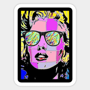 pop art retro vintage art Sticker